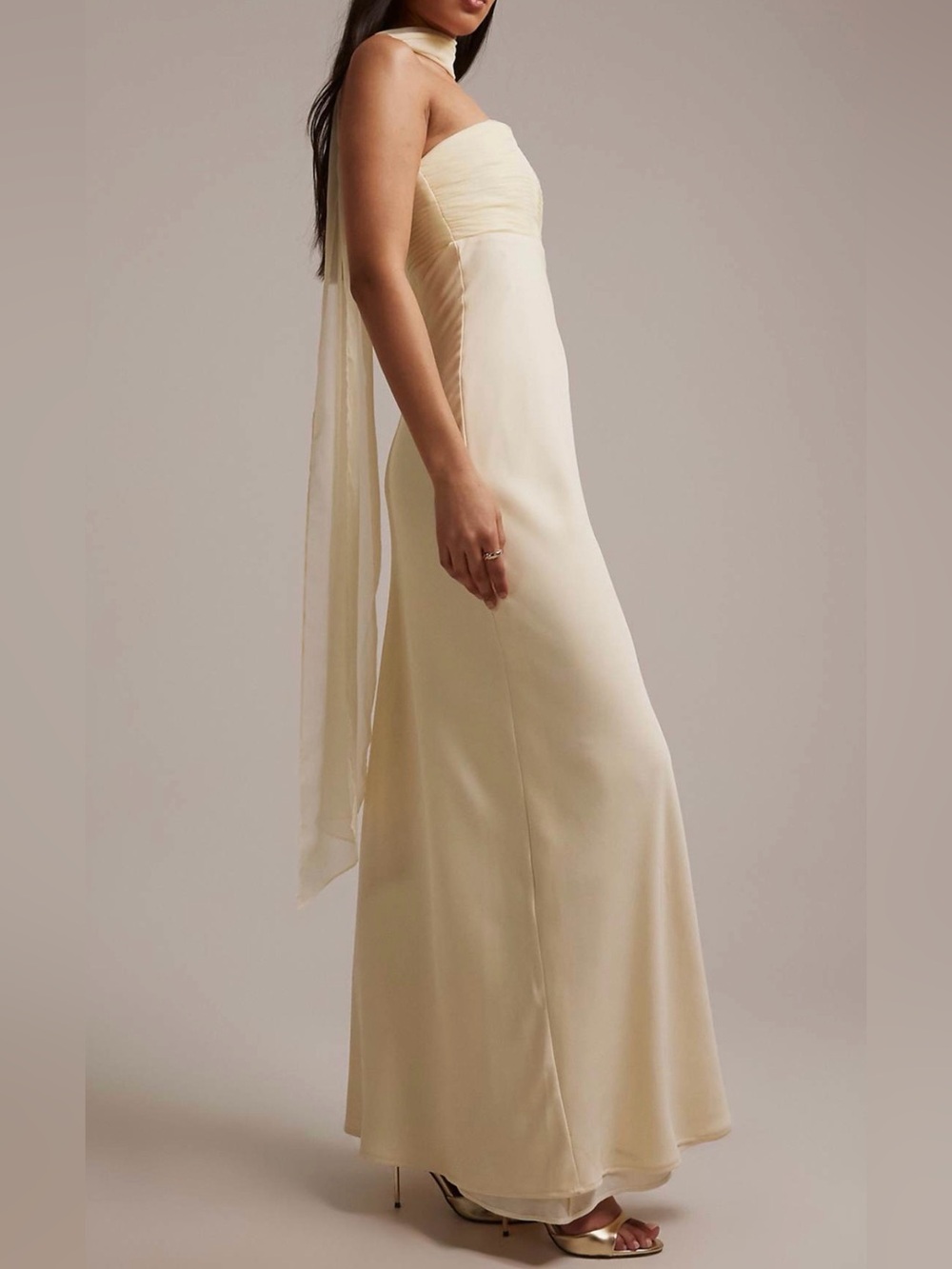 Six Stories Butter Yellow Dress